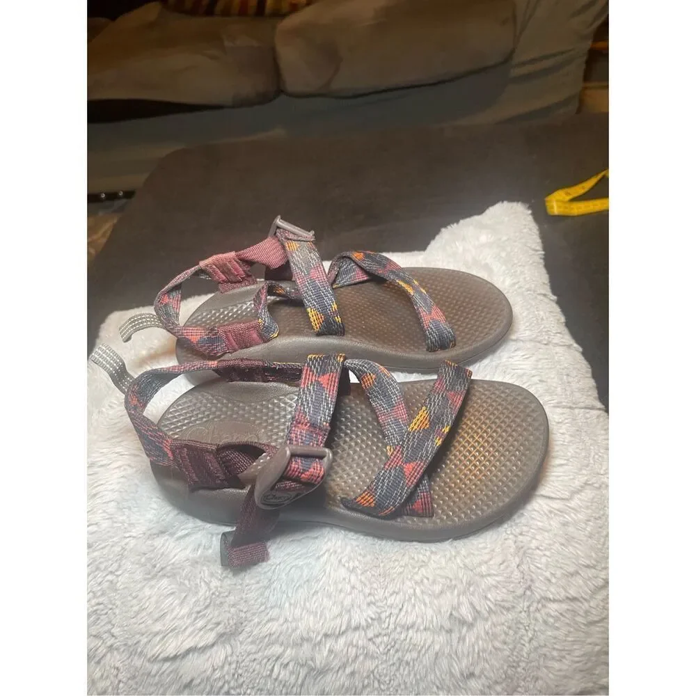 Chaco Kids Multicolor Z/1 Ecotread Ohkurr Strappy Basket Weave Sandal Size 2